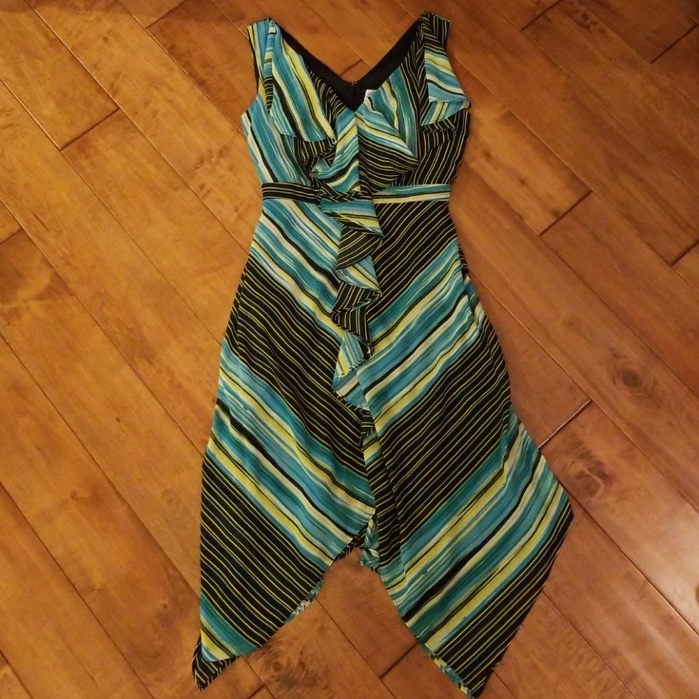Sangria Stripe Dress Size 6 EUC